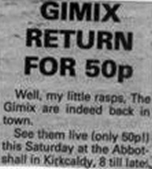 Gimix return for 50p cutting